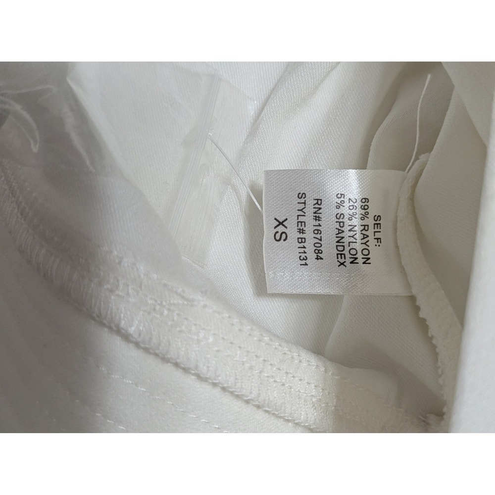 Tuckernuck Top Pomander Place XS White Koa Blouse Relaxed Tunic 3/4 Sleeves - Picture 5 of 12
